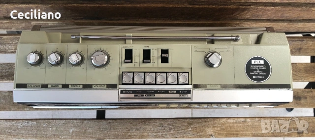 Радиокасетофон  HITACHI TRK 7990E Vintage Boombox, снимка 9 - Радиокасетофони, транзистори - 54628937