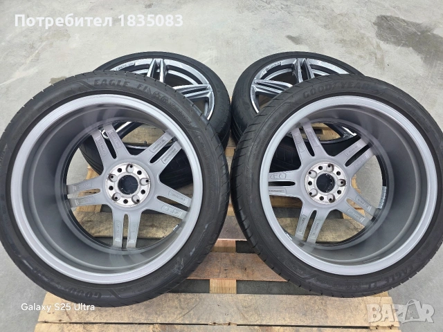 Лети джанти 19ки 5х112 Mercedes AMG + летни гуми GoodYear, снимка 9 - Гуми и джанти - 54528553
