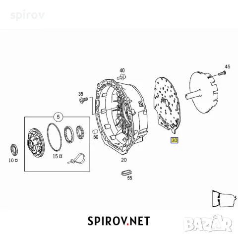 Гарнитура автоматична скоростна кутия Mercedes 722.6 5G Tronic, снимка 2 - Части - 55701333