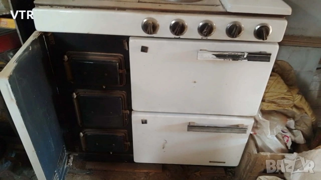 Стара комбинирана печка БИСЕР, снимка 2 - Печки, фурни - 54801858