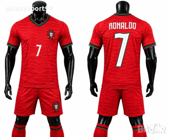 New Екип с Чорапи Червен Ronaldo Португалия Комплект Роналдо Португалия 2026