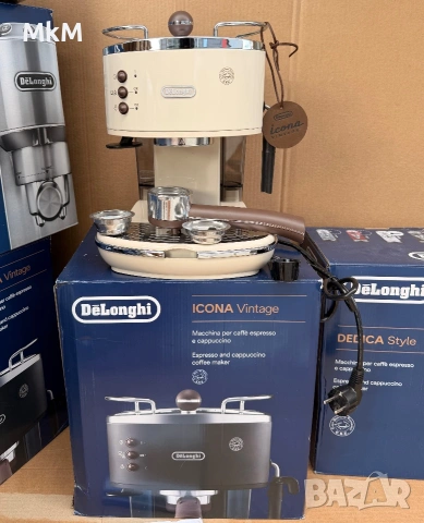 Кафемашина DeLonghi - Icona Vintage ECOV311.BG, 15bar, бежова, снимка 3 - Кафемашини - 54992522