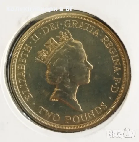 2 ПАУНДА 1995 ГОДИНА В НУМИЗМАТИЧЕН ПЛИК МОНЕТА (NUMISBRIEF) – ВЕЛИКОБРИТАНИЯ, снимка 3 - Нумизматика и бонистика - 55676894