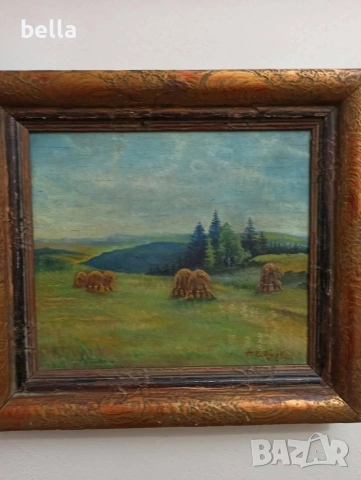 Стара антикварна творба на известният чешкия художник Антонин Прохазка(А.Prochazka)- 1882-1945 г., снимка 3 - Антикварни и старинни предмети - 54156844