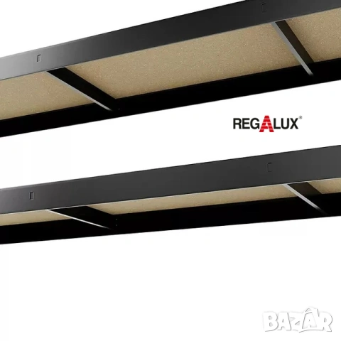 Метален стелаж Regalux 265 - 180х180х40, 5 рафта, цвят антрацит , снимка 7 - Други - 55212327
