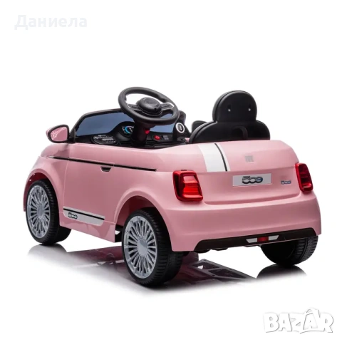 Ел.кола FIAT 500 розова, снимка 5 - Коли, камиони, мотори, писти - 55265469