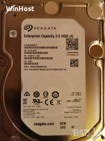 8TB SAS дискове, Seagate, Supermicro/HGST, 100% Health, снимка 2 - Твърди дискове - 54513282