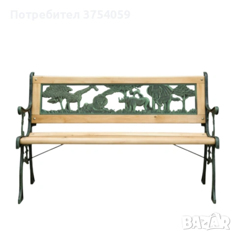 Градинска пейка за деца 82x39x50 см - здрава, безопасна и стилна, снимка 5 - Градински мебели, декорация  - 55179409