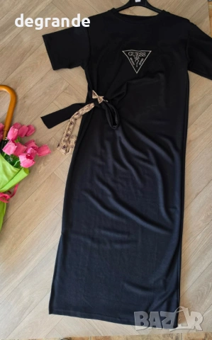  🎀Дамска Рокля Guess Лого Бродерия