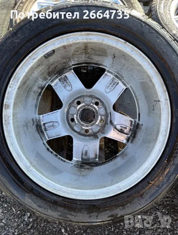 Лети джанти Volkswagen 5х112 с гуми 215/55/16, снимка 5 - Гуми и джанти - 55672551