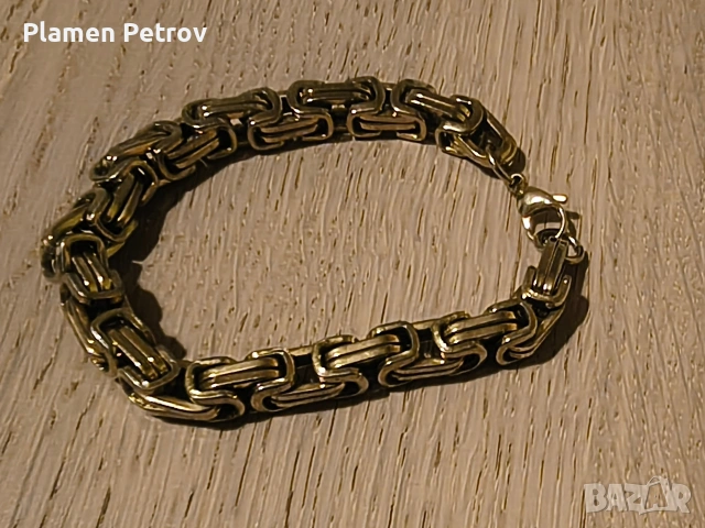 Ланец и гривна кралска плетка , снимка 6 - Бижутерийни комплекти - 53950257