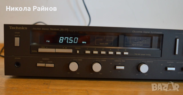 Hi Fi стерео ресийвър Technics SA-212 Made in Japan, снимка 3 - Ресийвъри, усилватели, смесителни пултове - 54493927