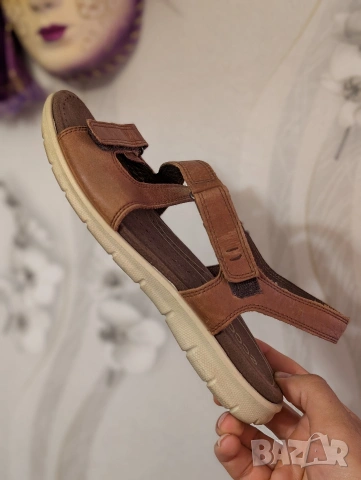 кожени сандали Ecco Babett Comfort номер 40 , снимка 5 - Сандали - 50751047