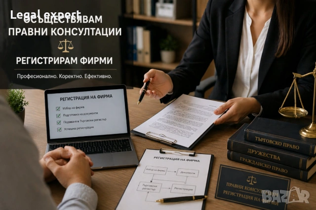 Правни консултации и регистрация на фирми онлайн