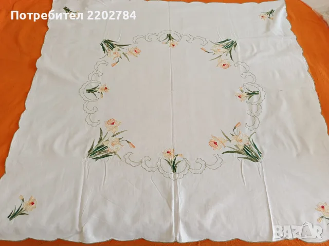 Битови, бродирани карета за маса , снимка 13 - Покривки за маси - 55657364