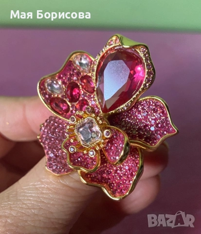 Пръстен Swarovski , снимка 5 - Пръстени - 54563589