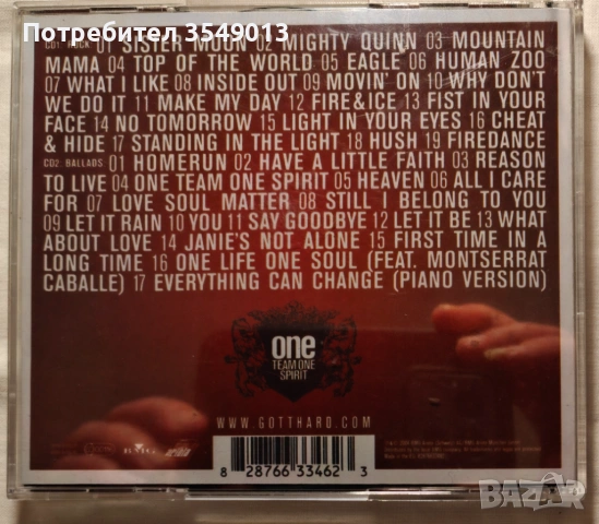 CD / ЦД компакт диск - Gotthard - 2004 - One Team One Spirit:The Very Best [2 CD], снимка 8 - CD дискове - 54373040