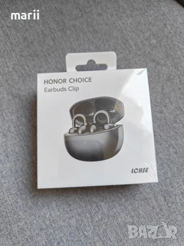 Безжични слушалки Honor Choice Earbuds Clip в черен цвят. 