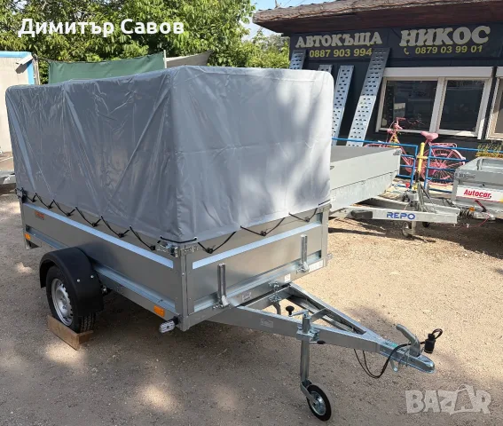 Туристическо, самосвално ремарке Neptun N7-236 PRR с брезент и шпригли Н-125 до 750кg., снимка 2 - Ремаркета - 55448719