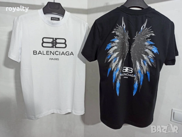 Balenciaga Нова Мъжка Тениска Два Цвята , снимка 2 - Тениски - 54395458