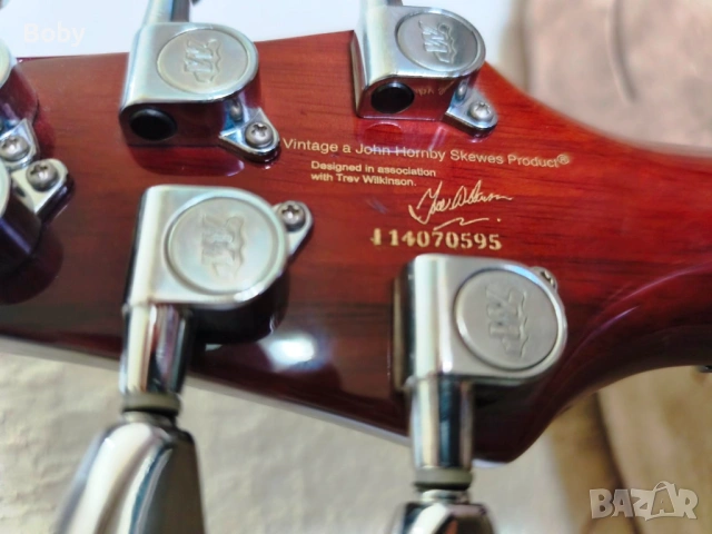 Китара VINTAGE-VRS 100 ( sunburst ) Wilkinson hardware, снимка 8 - Китари - 54495622