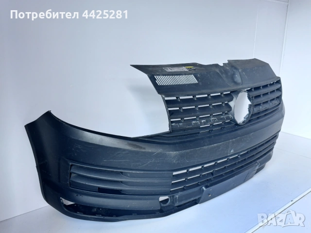 предна броня VW Transporter T6 модел 2015-2019 г. #1114V. 7E0807221D, снимка 2 - Части - 54157011