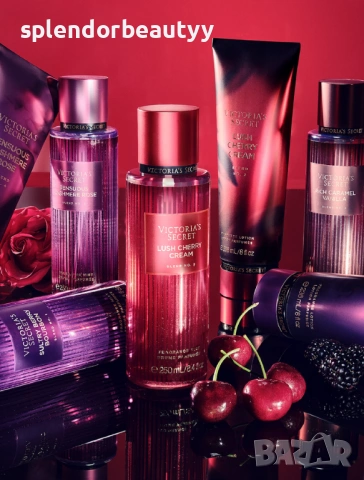 Victoria’s Secret Lush Cherry Cream Спрей и Лосион за тяло, снимка 4 - Козметика за тяло - 54209711