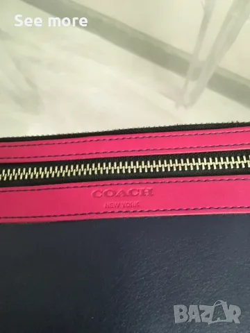 COACH портфейл/клъч естествена кожа, снимка 6 - Чанти - 52552122