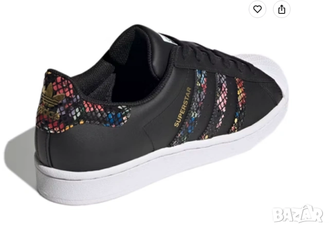 лимитирани маратонки Adidas Superstar 'Floral Snakeskin Print' номер 38 , снимка 5 - Маратонки - 55126894