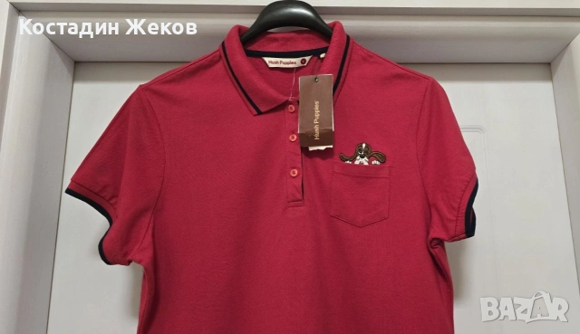 28€. Нова със етикет. Дамска поло тениска с яка Hush Puppies, снимка 3 - Тениски - 54895633