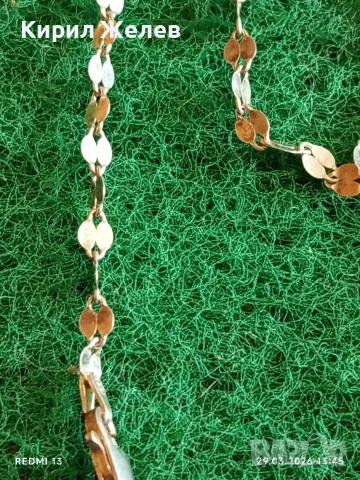 Нежен фин сребърен синджир подходящ аксесоар за ежедневието 52967, снимка 3 - Колиета, медальони, синджири - 54014127