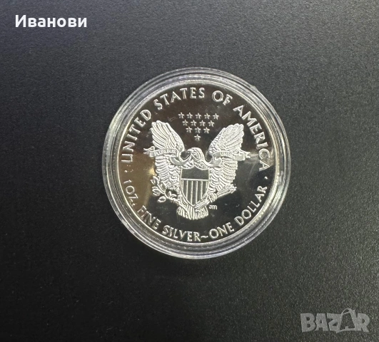 Американски орел 1 oz, снимка 2 - Нумизматика и бонистика - 55094867