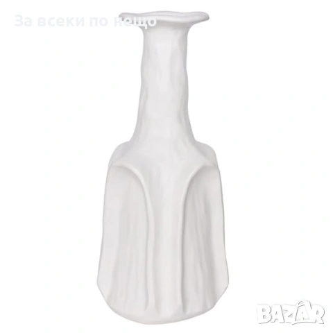 Декоративна керамична ваза Wave White – 2 размера Код P2660, снимка 3 - Вази - 54992995