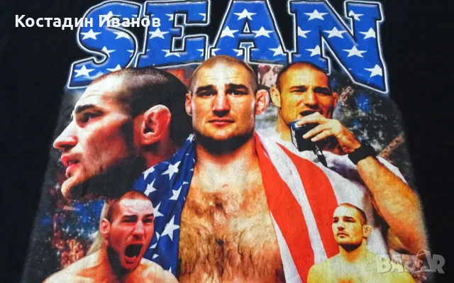 UFC MMA Sean Strickland мъжка тениска М, снимка 3 - Тениски - 55323214