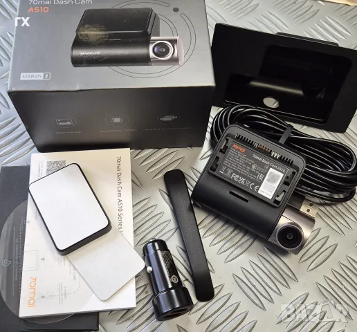 видеорегистратор  70mai Dash Cam A510 – Sony STARVIS 2, 2.7K HDR, снимка 2 - Аксесоари и консумативи - 55417946