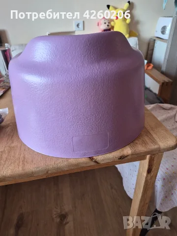 Оригинално бебешко столче Bumbo Floor Seat с табла и колан – лилаво, снимка 6 - Други - 55662738