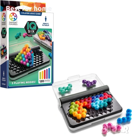 SmartGames – IQ Six Pro – 2D 3D пъзел за деца 8+ 