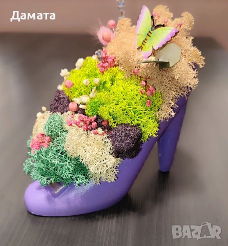 Различни видове кашпи със скандинавски мъх , снимка 18 - Декорация за дома - 45370583