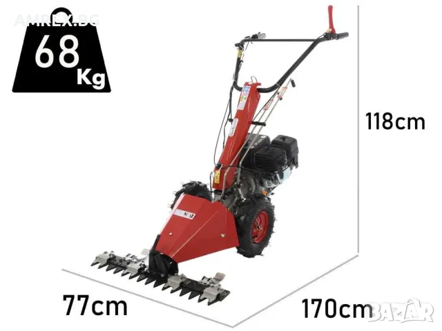 Многофункционална палцова косачка GeoTech MCT650 | 76 см | Loncin G200F, снимка 2 - Селскостопанска техника - 55361511