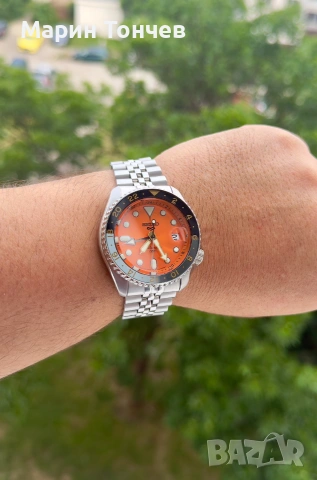 Seiko 5 Sports ‘Mikan Orange’ GMT SSK005K1, снимка 7 - Мъжки - 55137408