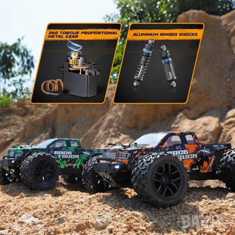 БЪРЗА RC car радиоуправляема количка 4x4 40 км ч 2 батерии - бъги или камион - НОВИ, снимка 6 - Електрически играчки - 54479612