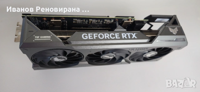 Видео карта Asus RTX TUF 4070ti 12GB GDDR6X Nvidia GeForce, снимка 4 - Видеокарти - 54560476
