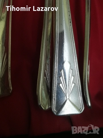 Луксозен посребрен английски Арт Деко сервиз за хранене Mappin & Webb (24 части), 1934 г., снимка 9 - Антикварни и старинни предмети - 54693681