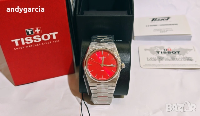 Tissot Prx T137.410.11.421.00 мъжки часовник с дата, чисто нов с кутия книжки, 100% оригинален, снимка 2 - Мъжки - 54866550