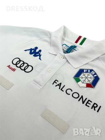 Kappa x FISI Audi оригинална мъжка тениска с яка, L размер, снимка 4 - Тениски - 55163405