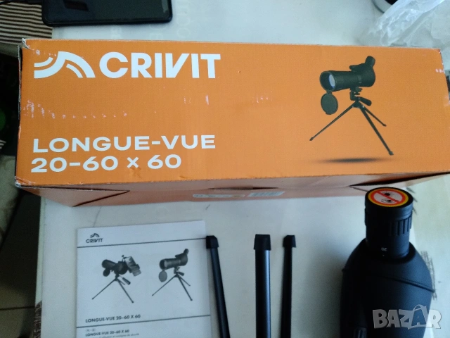 Далекоглед Crivit Longue-vue 20-60x60, снимка 6 - Екипировка - 54097323