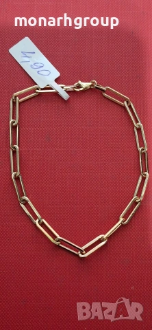Златна гривна, снимка 2 - Гривни - 54645029