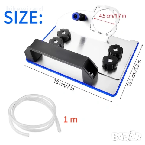 Стойка за ъглошлайф за рязане на плочки, регулируема на 45° – тип 100 НОВА