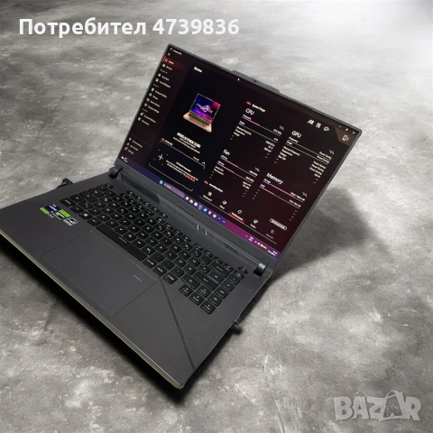 Лаптоп Gaming ASUS ROG Strix G16 G614JIR, Intel® Core™ i9 14900HX, 16", QHD+, IPS, 240Hz, 32GB, 1TB , снимка 2 - Лаптопи за работа - 54672075