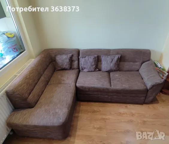 Ъглов диван НАНИ с функция сън и ракла
